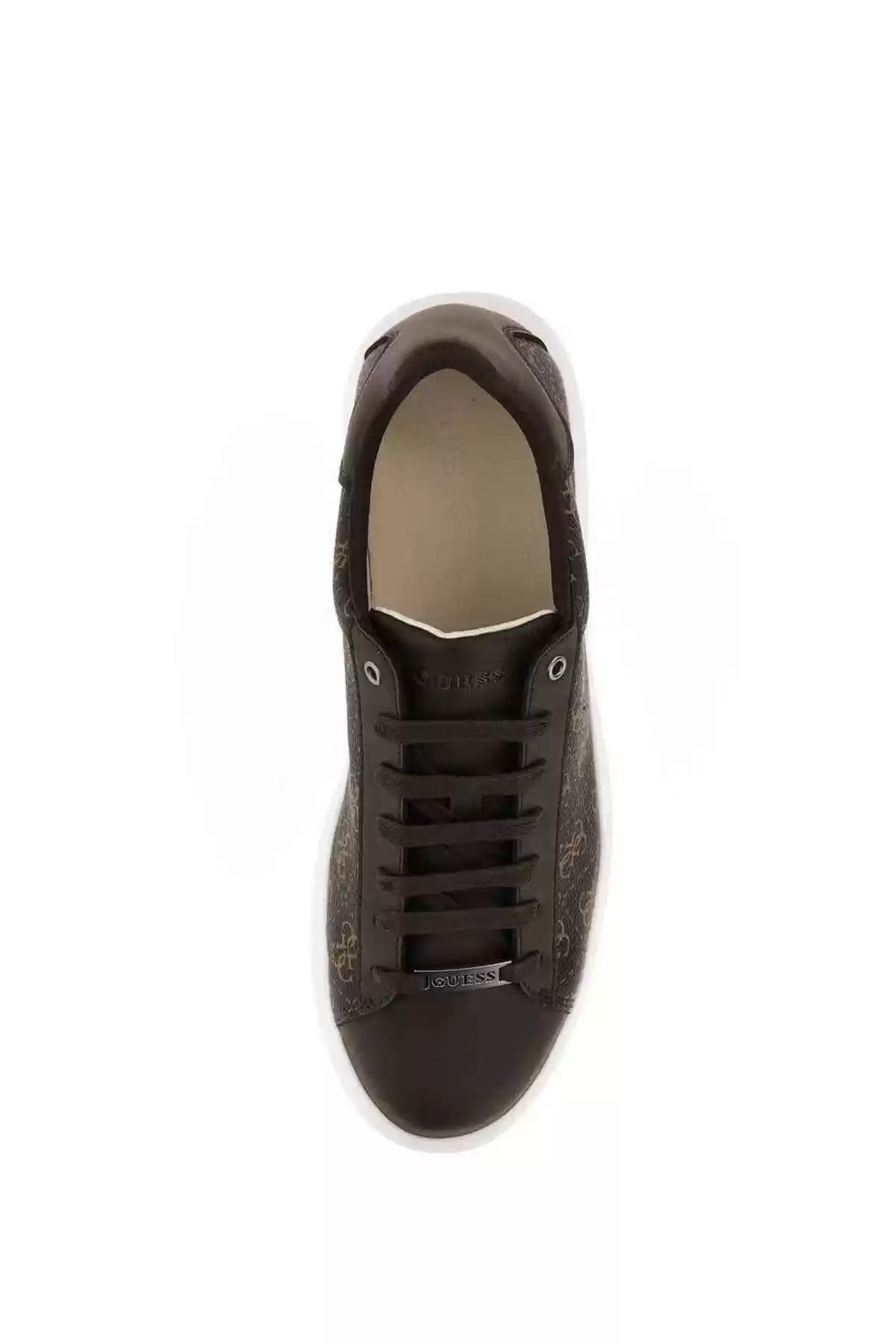 Guess Erkek Kahverengi Vibo 4G Logolu Sneaker