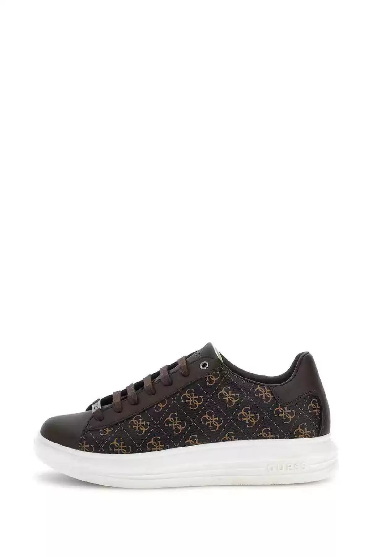 Guess Erkek Kahverengi Vibo 4G Logolu Sneaker