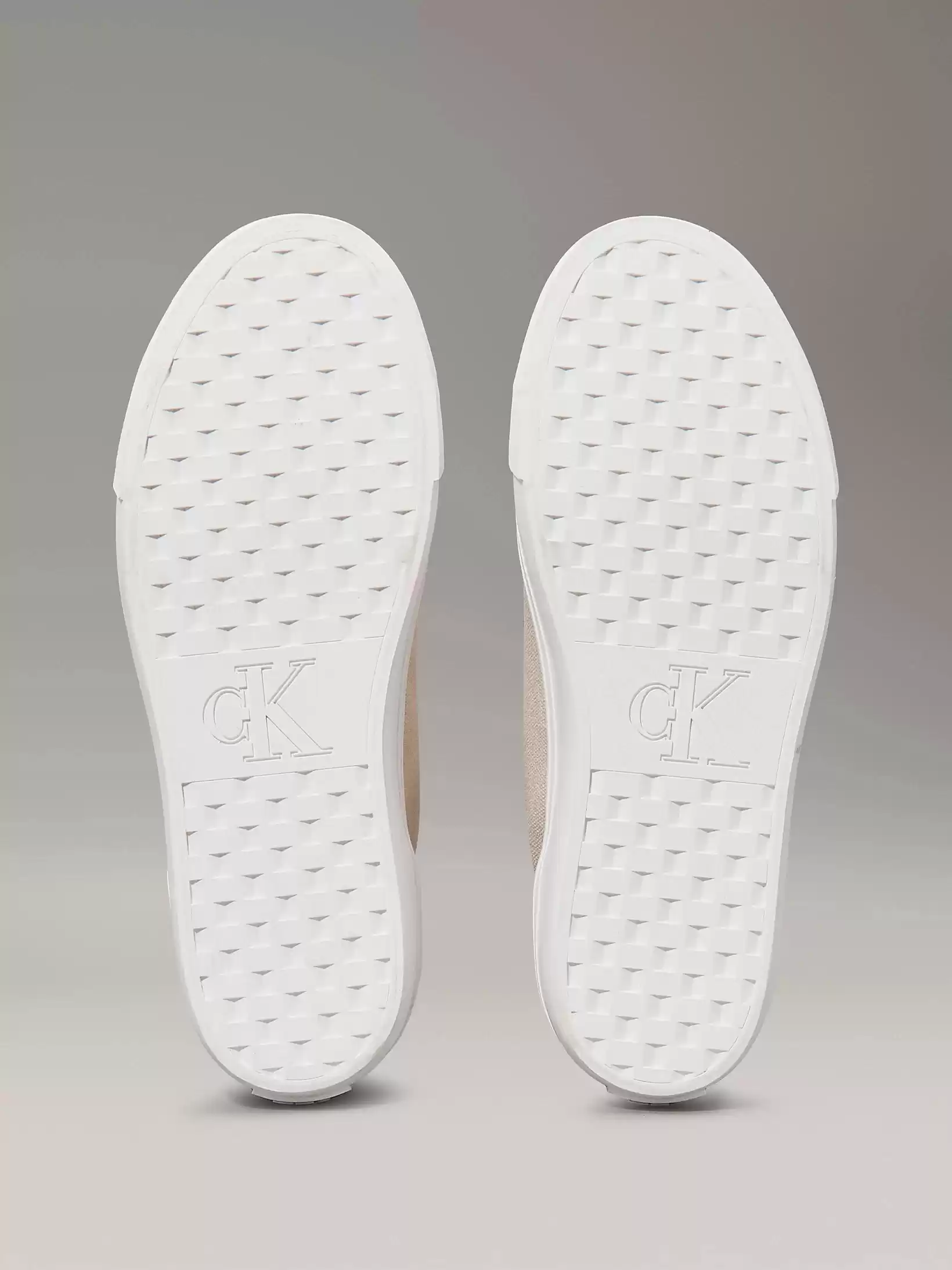Calvin Klein Kadın Krem Logolu Sneaker