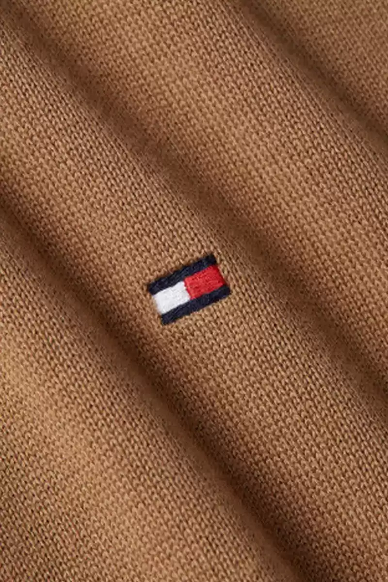 Tommy Hilfiger Erkek Logolu Bisiklet Yaka Kazak