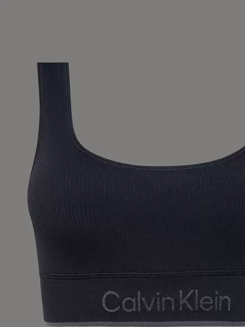 Calvin Klein Kadın Siyah Bel Lastikli Spor Büstiyer