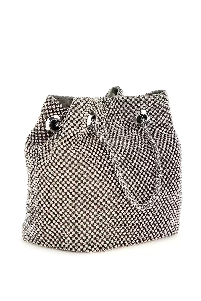 Guess Kadın Gri Zalina Clutch El Çantası