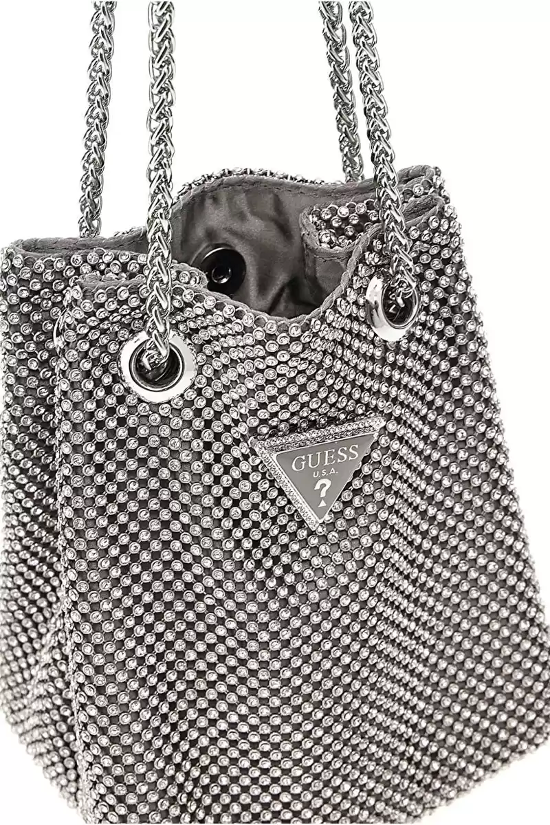 Guess Kadın Gri Zalina Clutch El Çantası