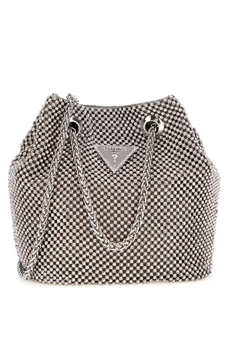 Guess Kadın Gri Zalina Clutch El Çantası