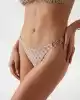 Guess Kadın  Kahverengi 4G Logolu Brezilya Bikini Altı