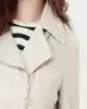 Guess Kadın Clemence Pu Deri Krem Ceket