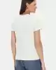 Guess Kadın Siyah Logolu Beyaz T-shirt