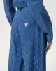 Guess Kadın Dakota Geniş Paça Mavi Kot Pantolon