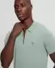 Guess Erkek Gri Dane Yarım Fermuarlı Triko