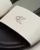 Calvin Klein Kadın Beyaz Logolu Terlik