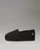 Calvin   Klein Kadın  Siyah Tuval Platform Espadril Babet