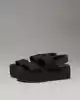 Calvin Klein Kadın Siyah Platform Logolu Sandalet