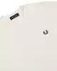 Fred Perry Erkek Ekru Logo Detaylı T-shirt