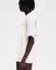 Fred Perry Erkek Ekru Logo Detaylı T-shirt