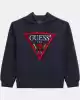 Guess Erkek Lacivert Üçgen Logolu Sweatshirt