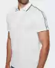 Guess Erkek Bej Quattro G Şeritli Polo Tişört