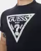 Guess Erkek Lacivert Triangle Logolu Tişört