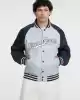 Guess Erkek Mavi Patch Detaylı Bomber Ceket