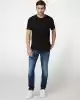 Guess Erkek Siyah Guess Nakışlı Pima Tişört