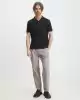 Guess Erkek Siyah Üçgen Polo T-Shirt