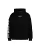 Guess Erkek Önü Ve Kolları Logolu Oversize Siyah Sweatshirt