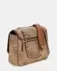 Guess Kadın Kahverengi Izzy 4G Logolu Mini Çapraz Çanta