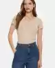 Guess Kadın Bej T-shirt