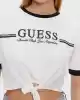 Guess Kadın Beyaz Bağlamalı Tişört
