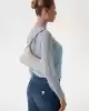 Guess Kadın Krem Eco Rianee Kapitoneli Omuz Çantası