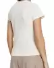 Guess Kadın Beyaz Logolu Beyaz T-shirt