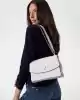 Guess Kadın Beyaz Cresidia Dönüştürülebilir Flap Crossbody Ç