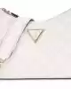Guess Kadın Beyaz Giully Üstten Fermuarlı Omuz Çantası