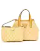 Guess Kadın Sarı G Wave Geometrik Desenli Mini El Çantası