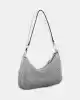 Guess Kadın Gri Zalina Mini Üstten Fermuarlı Omuz Çantası