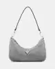 Guess Kadın Gri Zalina Mini Üstten Fermuarlı Omuz Çantası