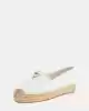 Guess Kadın Jolandon Beyaz Üçgen Logolu Espadril Babet