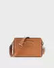 Guess Kadın Kahverengi  Nastra Mini Üstten Fermuarlı Crossbo
