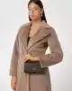 Guess Kadın Kahverengi Noelle Flap Organizer Crossbody Çanta