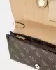 Guess Kadın Kahverengi Noelle Flap Organizer Crossbody Çanta