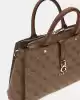 Guess Kadın Kahverengi Zamira Luxury Satchel Çanta