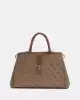 Guess Kadın Kahverengi Zamira Luxury Satchel Çanta