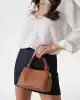 Guess Kadın Kahverengi Sansa El Saplı Crossbody Çanta