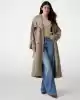 Guess Kadın  Kruvaze Yeşil  Trençkot