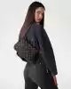 Guess Kadın Kahverengi Eco Erica Üstten Fermuarlı Omuz Çanta