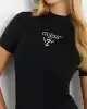 Guess Kadın Logolu Stretch Siyah Mini Elbise