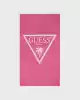 Guess Kadın Pembe Jakarlı Plaj Havlusu