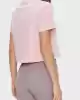 Guess Kadın Pembe Logolu T-Shirt