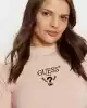 Guess Kadın Logolu Stretch Pembe Mini Elbise