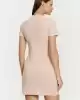 Guess Kadın Logolu Stretch Pembe Mini Elbise