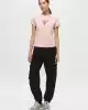 Guess Kadın Pembe Önü Logolu T-Shirt